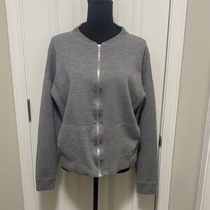 Alexander Wang Gray Bomber Jacket